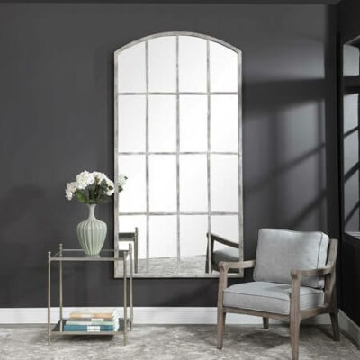 Amiel Large Arch Mirror, Ivory