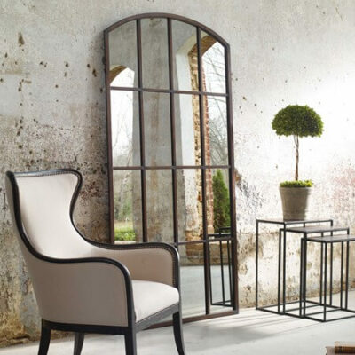 Amiel Large Arch Mirror, Bronze