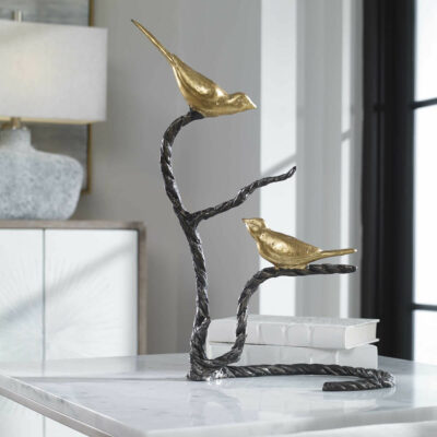 Birds on a Limb Sculpture