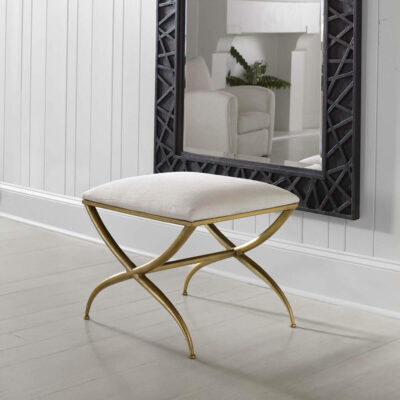 Crossing Small Bench, White